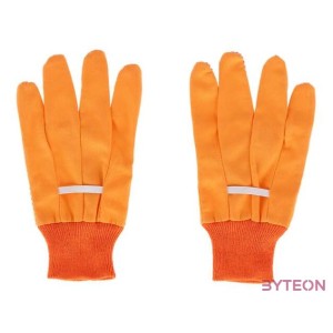 Kerti kesztyű, 23 cm, narancssárga