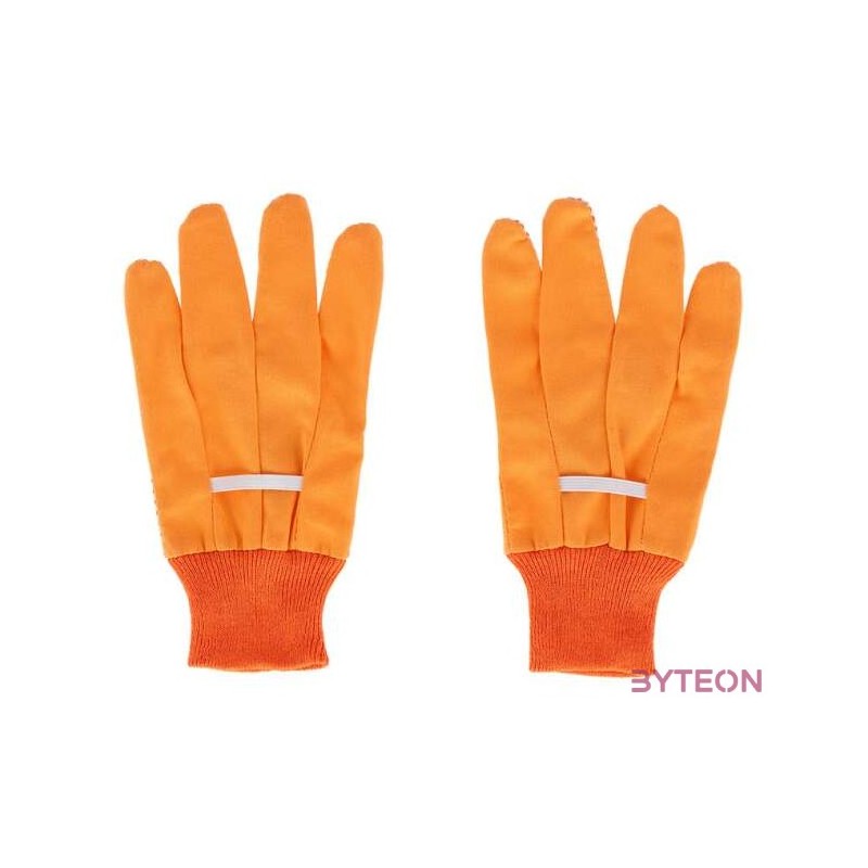 Kerti kesztyű, 23 cm, narancssárga