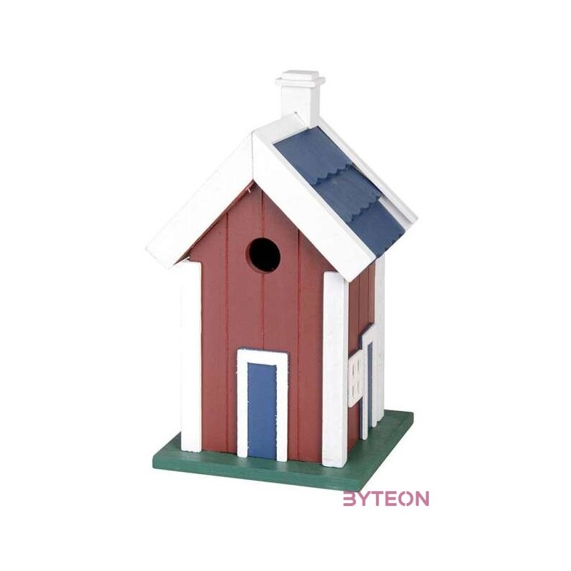 Fa madárház, barna, 27 cm