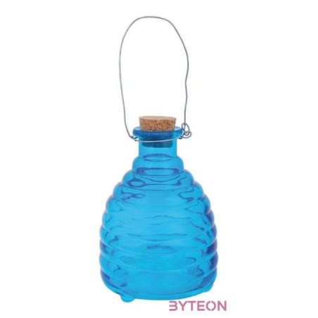 Üveg darázscsapda, kék, 19 cm