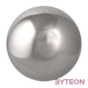 Dekor gömb, rozsdamentes acélból, 10 cm átmérőjű