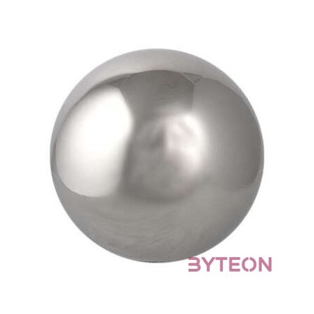 Dekor gömb, rozsdamentes acélból, 10 cm átmérőjű