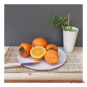 Bioplasztik 4 db-os lapos tányér szett, fehér, 25,5 cm