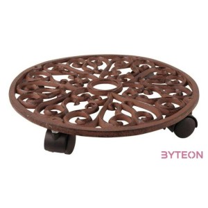 Öntöttvas gurulós virágtartó, 35 cm átmérőjű