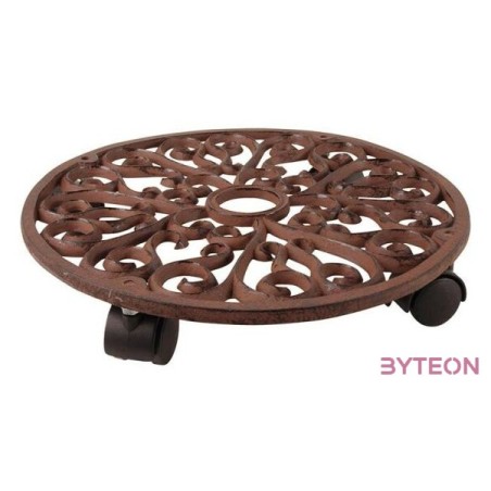 Öntöttvas gurulós virágtartó, 35 cm átmérőjű