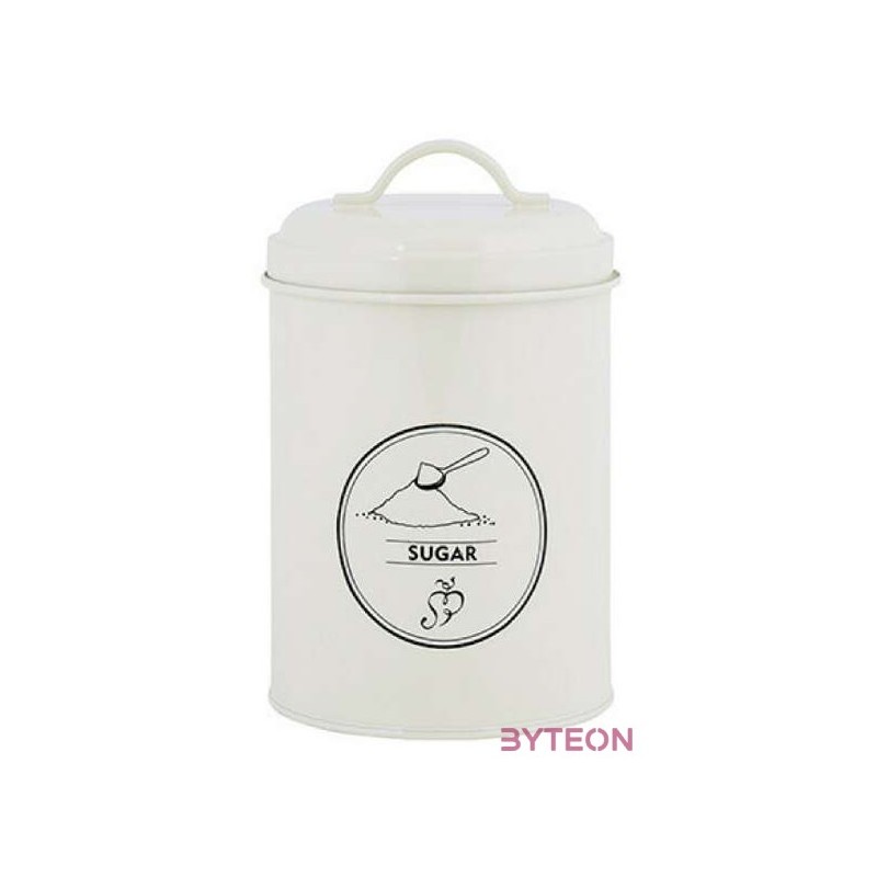 Cukortartó fém doboz, 1,3 literes