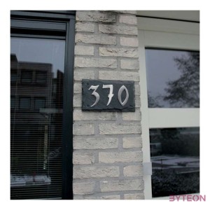 Házszámtartó pala lemez, hármas