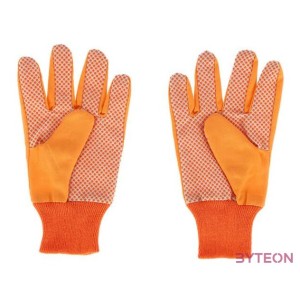 Kerti kesztyű, 23 cm, narancssárga