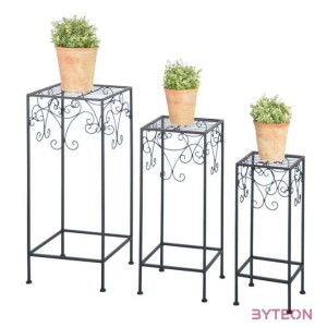 Kovácsoltvas virágtartó állvány, 70 cm