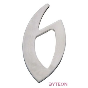 Modern acél házszám, 6