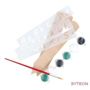 Kifesthető palánta és növény jelölő szett, festékkel, ecsettel, festő sablonnal és jelölővel