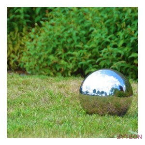 Dekor gömb, rozsdamentes acélból, 10 cm átmérőjű