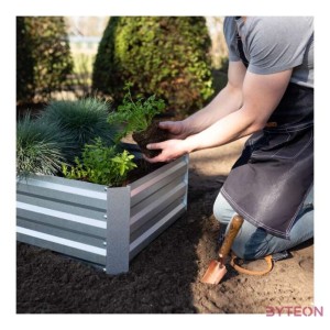 Rézzel bevont kézi ásó mélység jelölővel, kőrisfa nyéllel, 33 cm