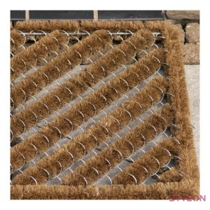 Drót fonásos kókuszrost lábtörlő, 60 x 40 cm