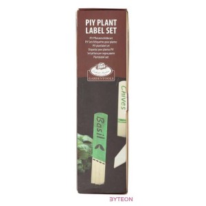 Kifesthető palánta és növény jelölő szett, festékkel, ecsettel, festő sablonnal és jelölővel