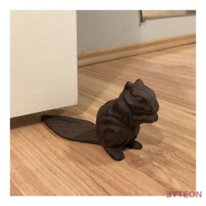 Öntöttvas ajtókitámasztó mókus, 0,6 kg