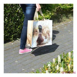 Bevásárló táska, vadkacsás, 40 x 40 cm