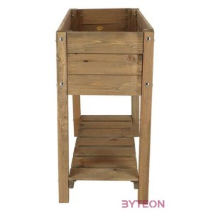 Fából készült magaságyás, barna, 78 x 40 cm