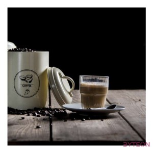 Cukortartó fém doboz, 1,3 literes