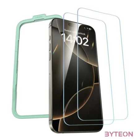 2x Tempered glass for iPhone 16 Pro Ugreen SP629  mounting frame