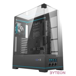 Darkflash DY450L PRO számítógépház ventilátorral (fekete)