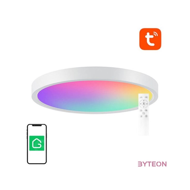 Smart ceiling lamp 30cm WiFi,Bluetooth 16M RGBCW Gosund LB12 1920lm Tuya  Remote Control.