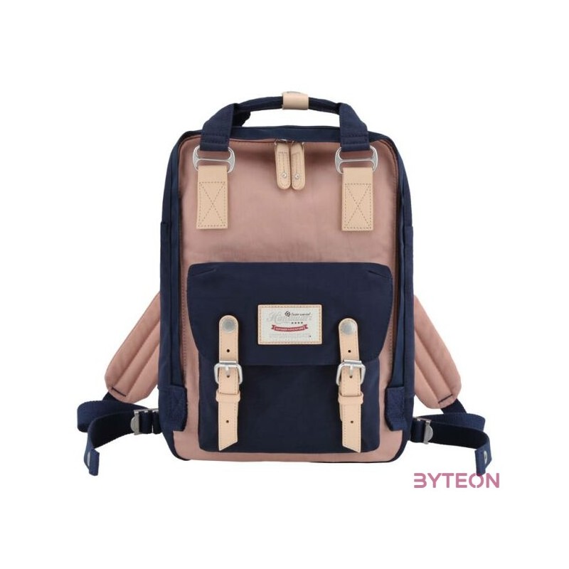 Himawari 188L 14 laptop hátizsák (tengerészkék és rózsaszín)