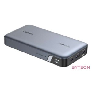 Powerbank 25000mAh Ugreen PB205, USB  2x USB-C, 145W PD (szary)