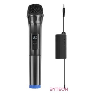Wireless dynamic microphone UHF PULUZ PU628B 3.5mm (black)