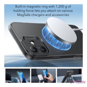 Etui Zero Clear Case (HaloLock) ESR do iPhone 16 (czarne)