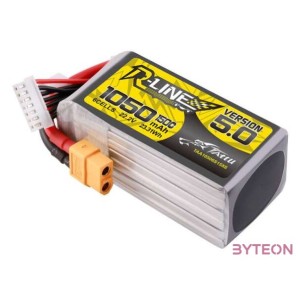Tattu R-Line 5.0 1050mAh 22.2V 6S 150C XT60 Plug Battery