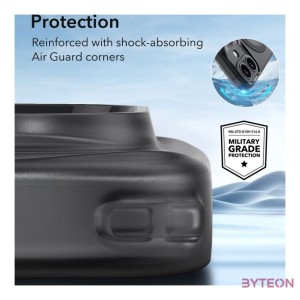 Etui Zero Clear Case (HaloLock) ESR do iPhone 16 (czarne)