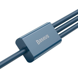 Baseus CAMLTYS-03 USB kábel 1,5 M USB A USB C/Micro-USB B/Lightning Kék