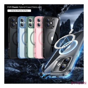 ESR Classic Hybrid Case (HaloLock) for iPhone 16 Plus (clear)