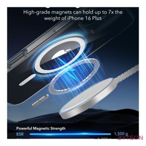 ESR Classic Hybrid Case (HaloLock) for iPhone 16 Plus (clear)