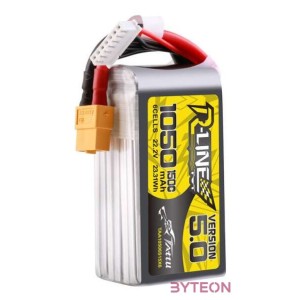 Tattu R-Line 5.0 1050mAh 22.2V 6S 150C XT60 Plug Battery
