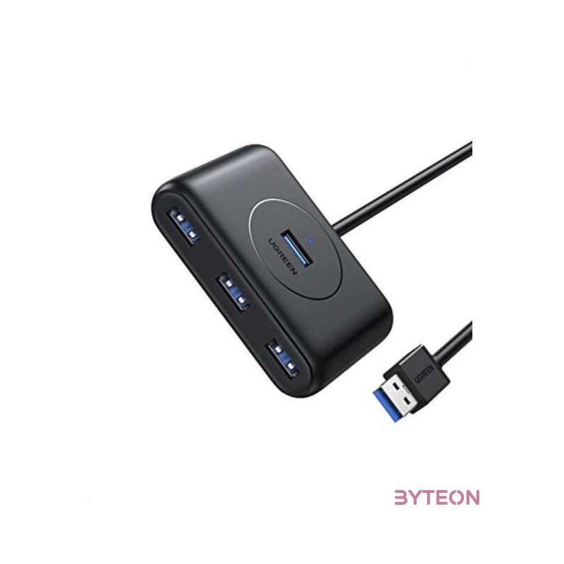 Hub Ugreen CR113 USB to 4x USB 3.0 5Gbps, 1m (black)