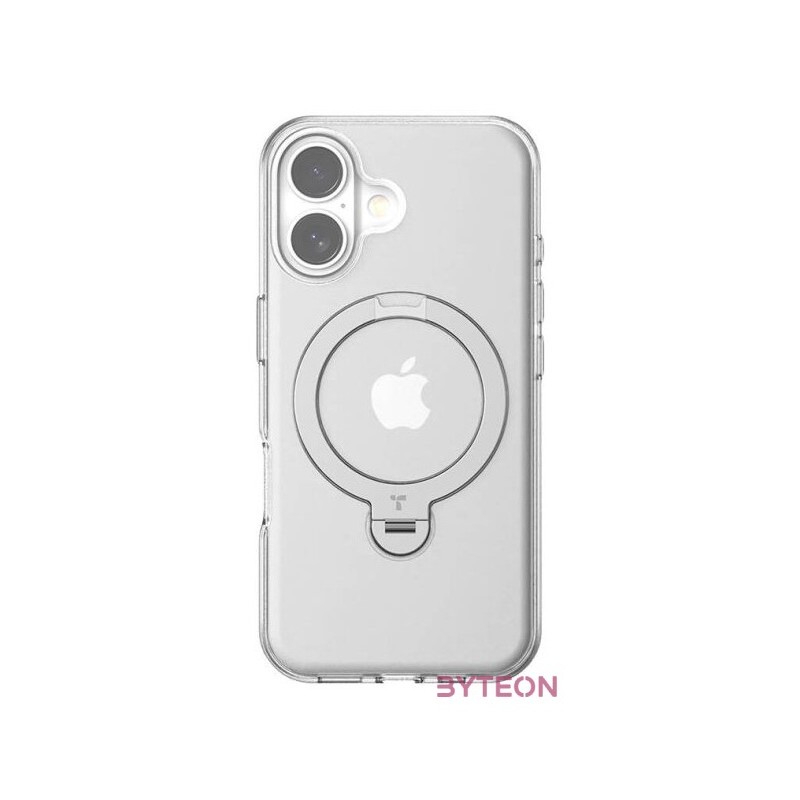 Torras Ostand Spin Case for iPhone 16 Plus (Transparent)