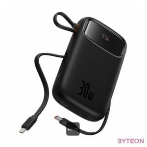Powerbank Baseus QPow 2 10000mAh 30W 2xUSB-C (black)