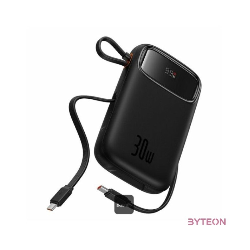 Powerbank Baseus QPow 2 10000mAh 30W 2xUSB-C (black)