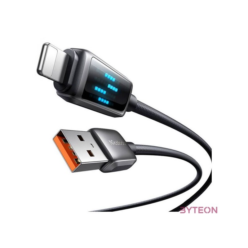 Mcdodo CA-5250 USB-A Lightning kábel, LED kijelző, 1.2m