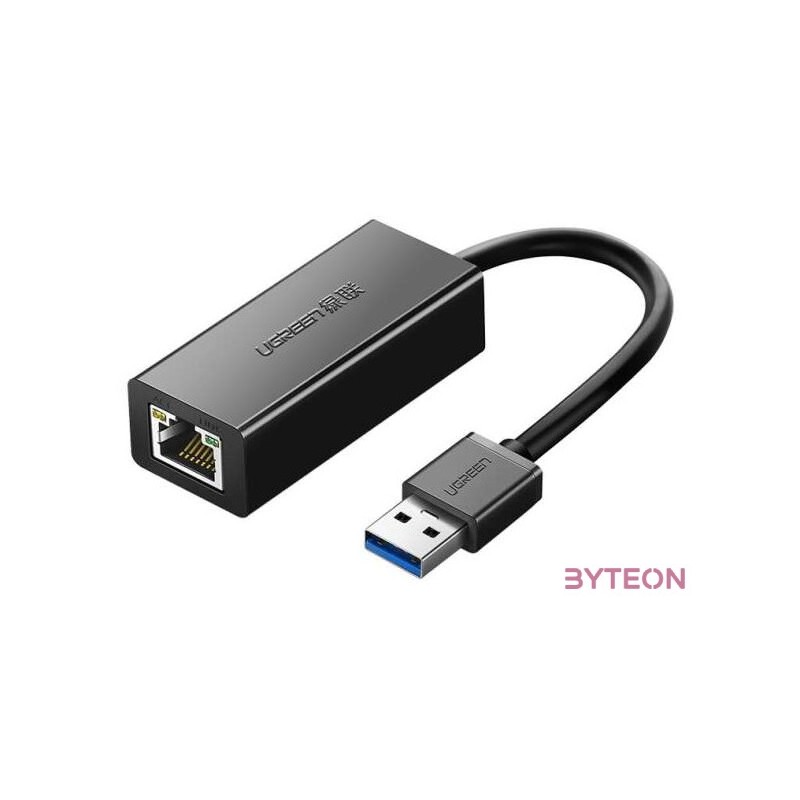 USB 3.0 to RJ45 Network Adapter Ugreen CR111, Gigabit Ethernet (Black)