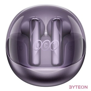 TWS QCY AilyBuds Clear T32 Headphones (purple)