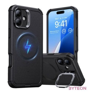 Cyber Tough (HaloLock) ESR case with stand for iPhone 16 Plus (black)