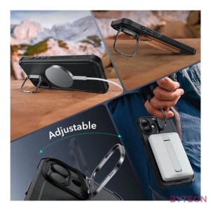 Cyber Tough (HaloLock) ESR case with stand for iPhone 16 Plus (black)