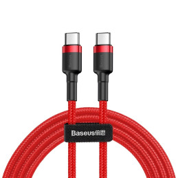 Baseus  Cafule USB Type-C - USB Type-C QC3.0 cable 2m Red