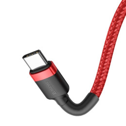 Baseus  Cafule USB Type-C - USB Type-C QC3.0 cable 2m Red