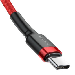 Baseus  Cafule USB Type-C - USB Type-C QC3.0 cable 2m Red