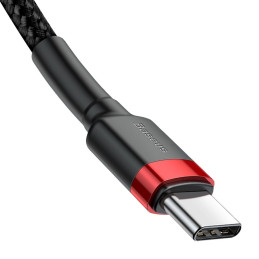 Baseus  Cafule USB Type-C - USB Type-C QC3.0 cable 1m Black/Red