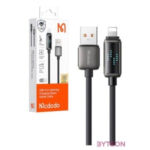 Mcdodo CA-5250 USB-A Lightning kábel, LED kijelző, 1.2m